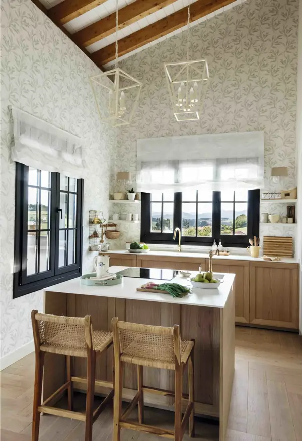 Ideas para papel pintado en la cocina 7