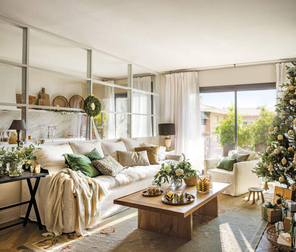 decorar un apartamento pequeño en Navidad