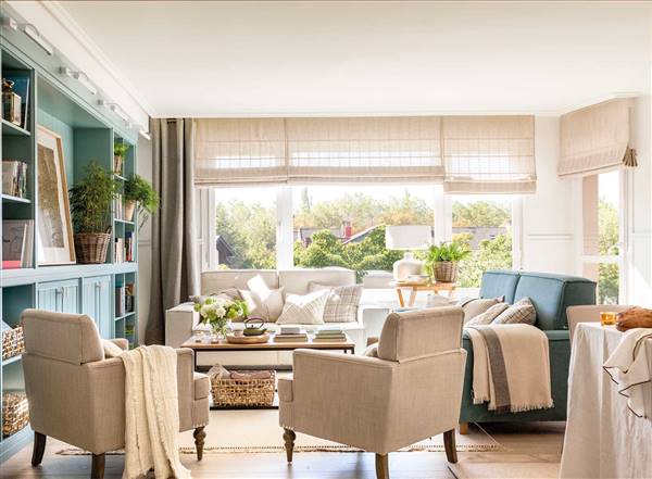 Salones estilosos y con un toque de color 2 Salones estilosos y con un toque de color 1