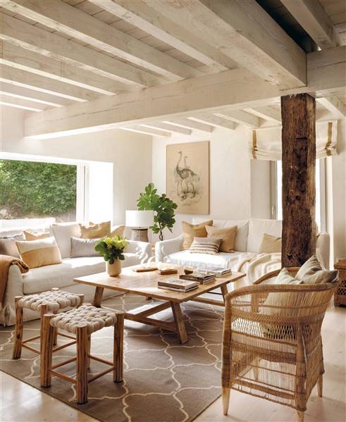 Salón en blanco y madera ¡Súper tendencia! 3 decoracion salon coor madera y blanco para dar calidez y luminosidad al salon como tendencia en decoración.