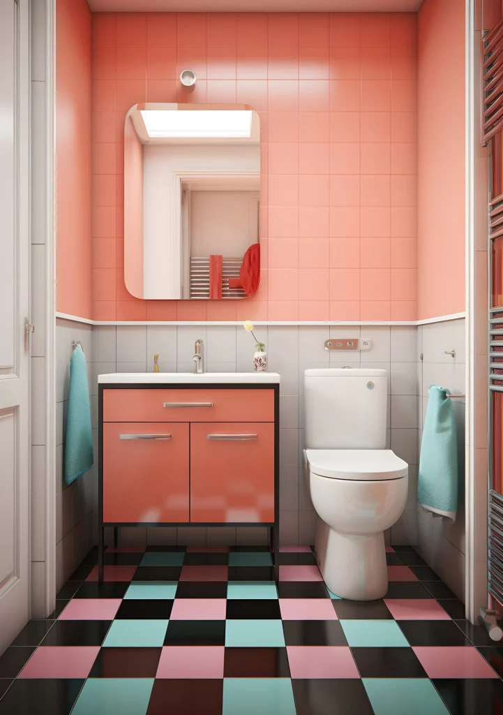 baños pequeños con azulejos