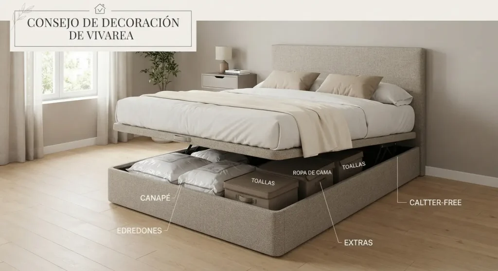 Ideas para ahorrar espacio en dormitorios pequeños 3 canapés para decorar un dormitorio pequeño