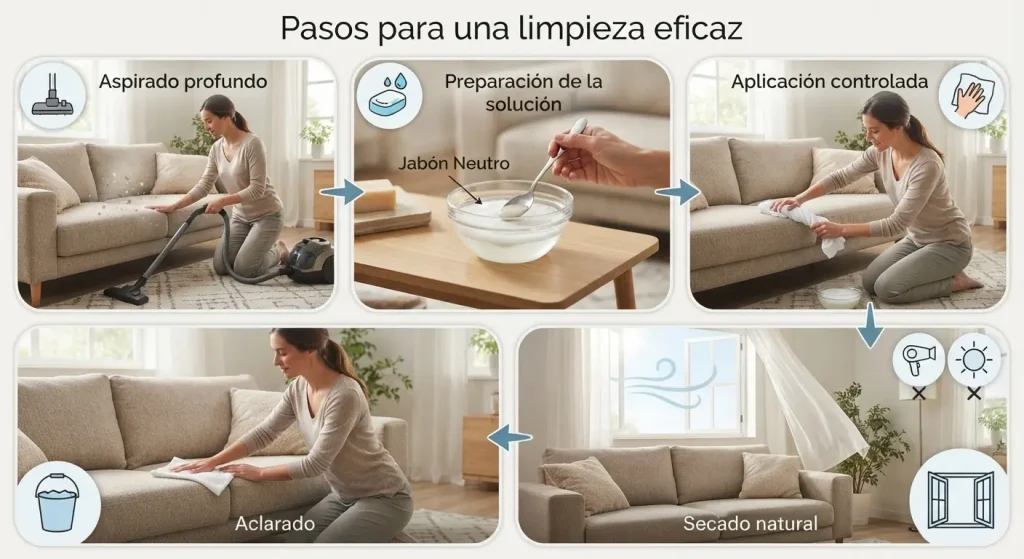 Cómo limpiar sofás de tela 2 como limpiar sofa de tela