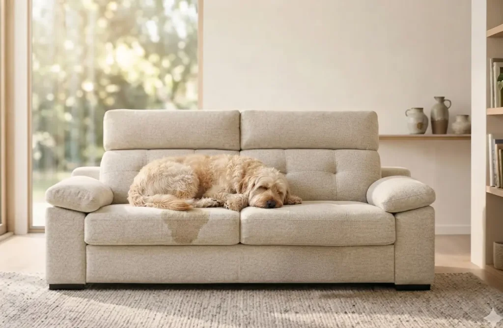 Cómo limpiar sofás de tela 3 limpiar manchas de orina de las mascotas en como limpiar sofas de tela