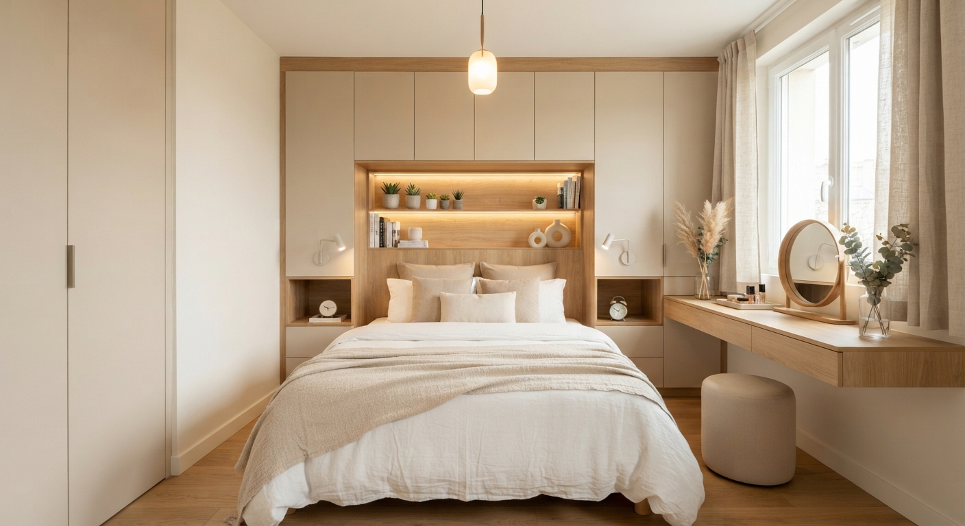 Ideas para ahorrar espacio en dormitorios pequeños 1 decorar un dormitorio pequeño